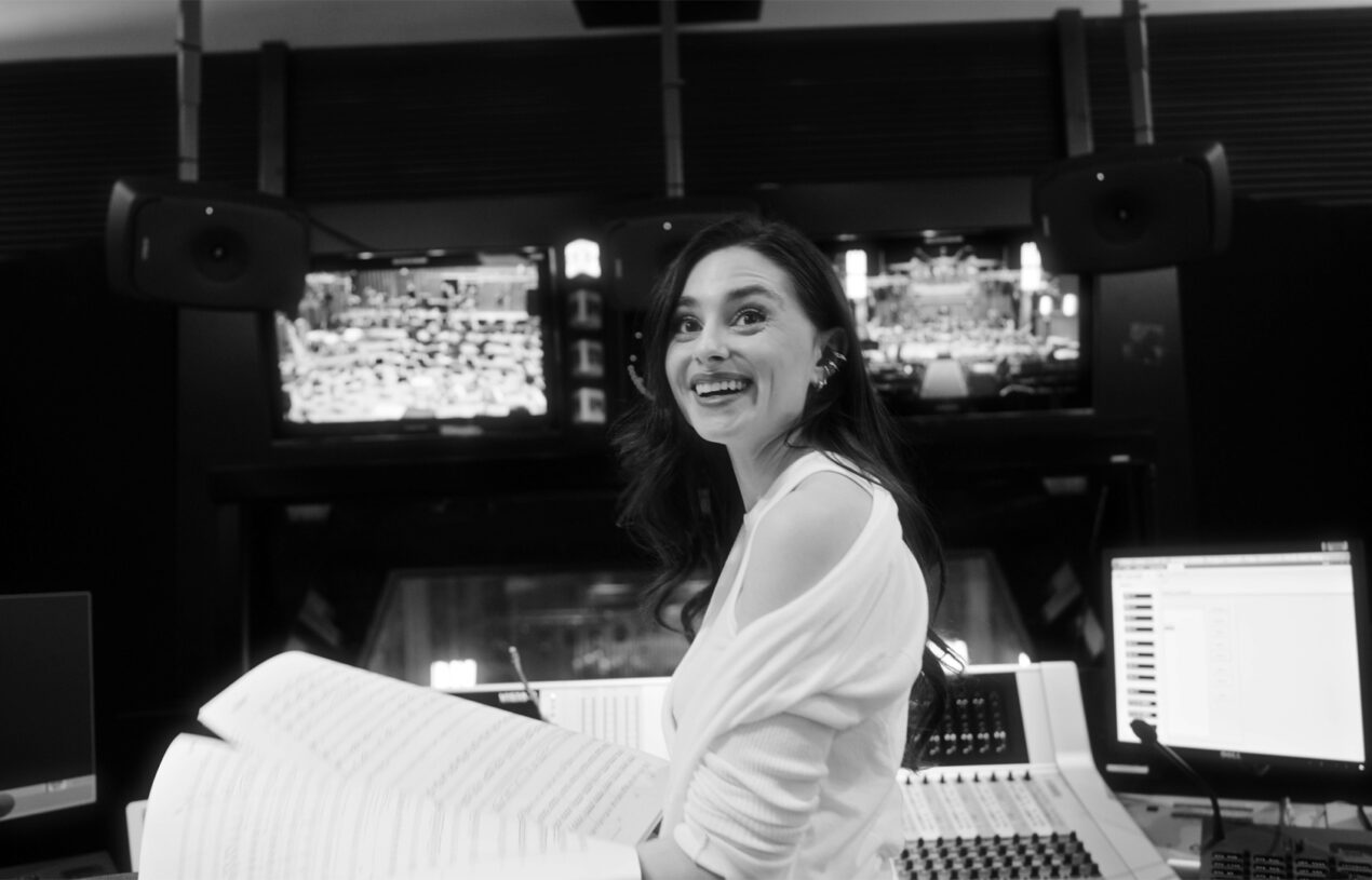 Women Recording Photo Gallery B&W